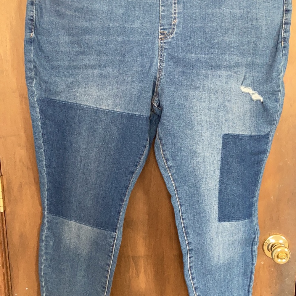 Sonoma jegging pull on with stretch faux patch print casual - Picture 7 of 17